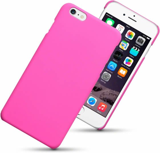 Apple iPhone 6 Plus / 6S Plus Hard Protective Case - Shockproof & Slim Pink Cover for Women - Perfect for Everyday Use, Travel & Work