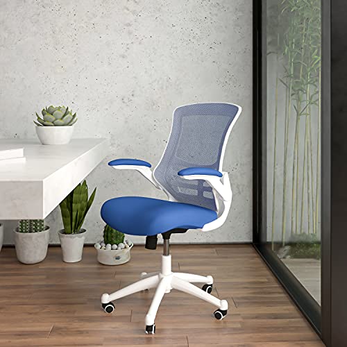 Blue Mesh/White Frame