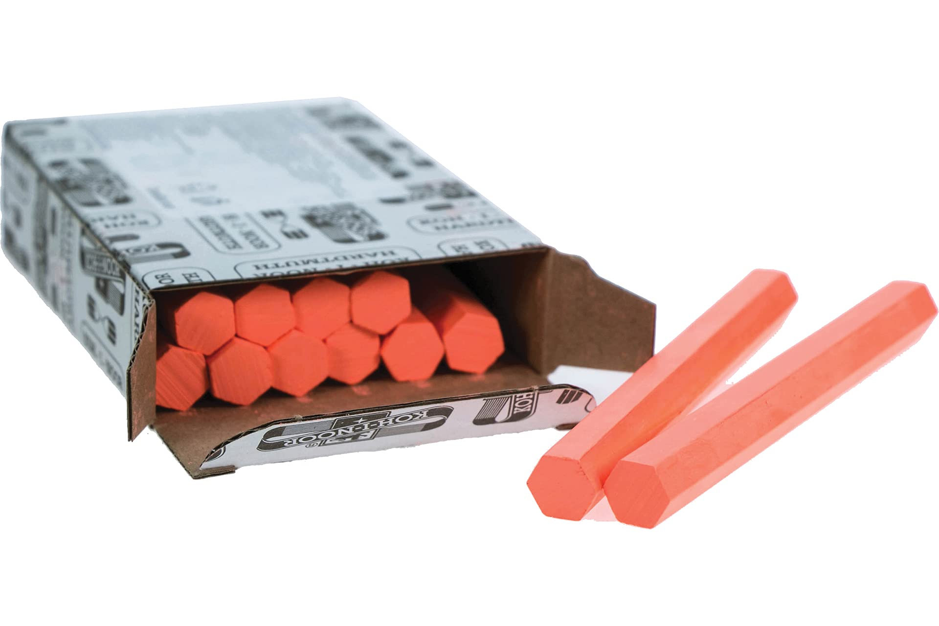 KOH-I-NOOR 8422002002KK Special Wood Marking Chalk Set - 12 Pieces for Carpentry, Tailoring & DIY Projects - High Visibility Chalk for Woodworking, Fabric Marking & Crafting