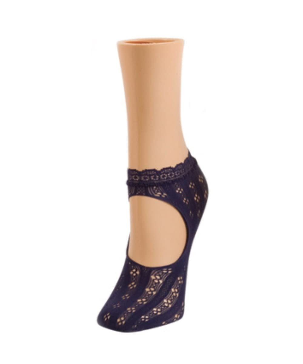MeMoi Women's Floral Lace Mary Jane Loafers - Breathable Net Socks for Casual Outfits & Vintage Style | Perfect for Spring Dresses, Tea Parties & Retro Fashion