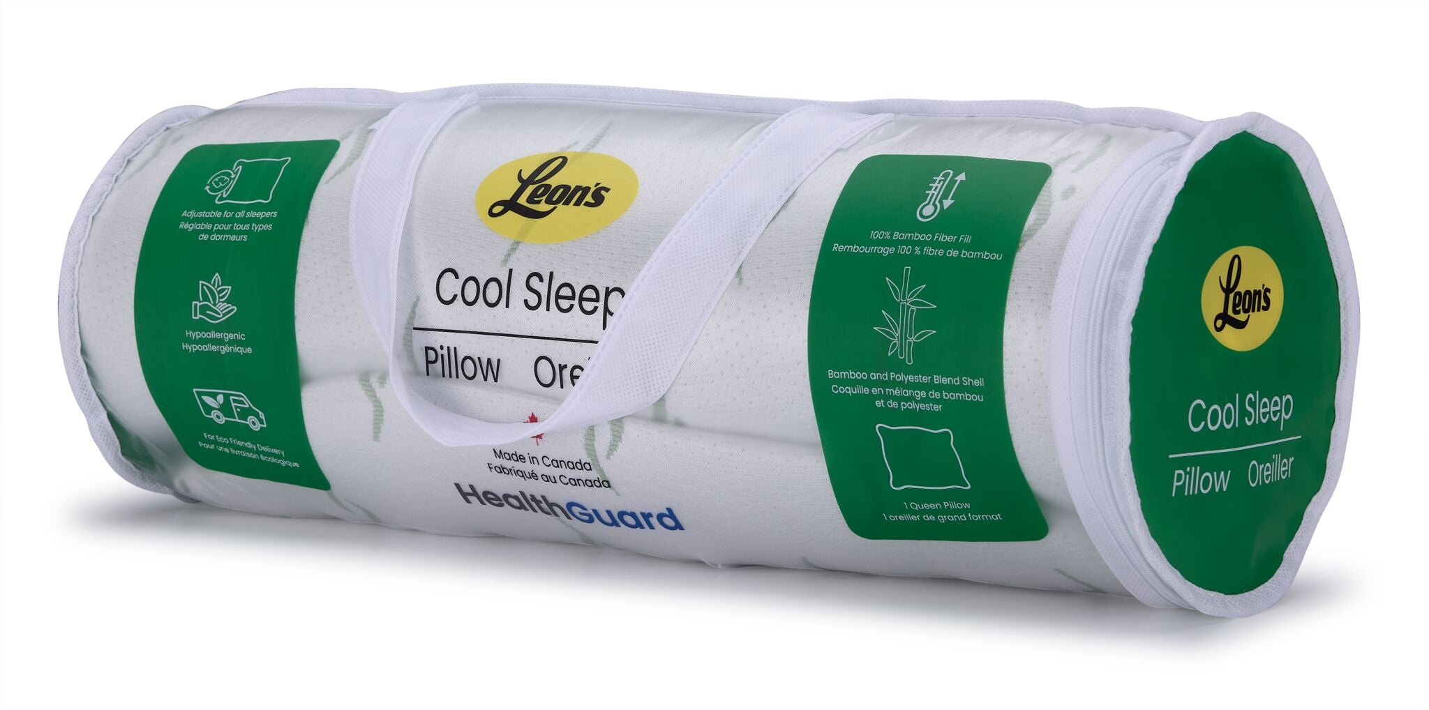 Cool Sleep Standard Pillow - Breathable & Supportive Bed Pillow for Side, Back & Stomach Sleepers - Perfect for Hot Sleepers & Night Sweat Relief