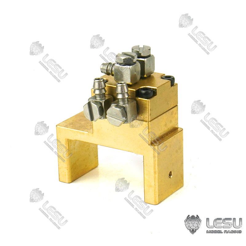 1/2/3/4/5/6/7 Channel Hydraulic Brass Directional Control Valve for 1/14 Scale RC Excavator, TAMIYA Dump Truck & DIY Loader - Ideal for Model Construction, RC Vehicle Hydraulic Systems & DIY Projects