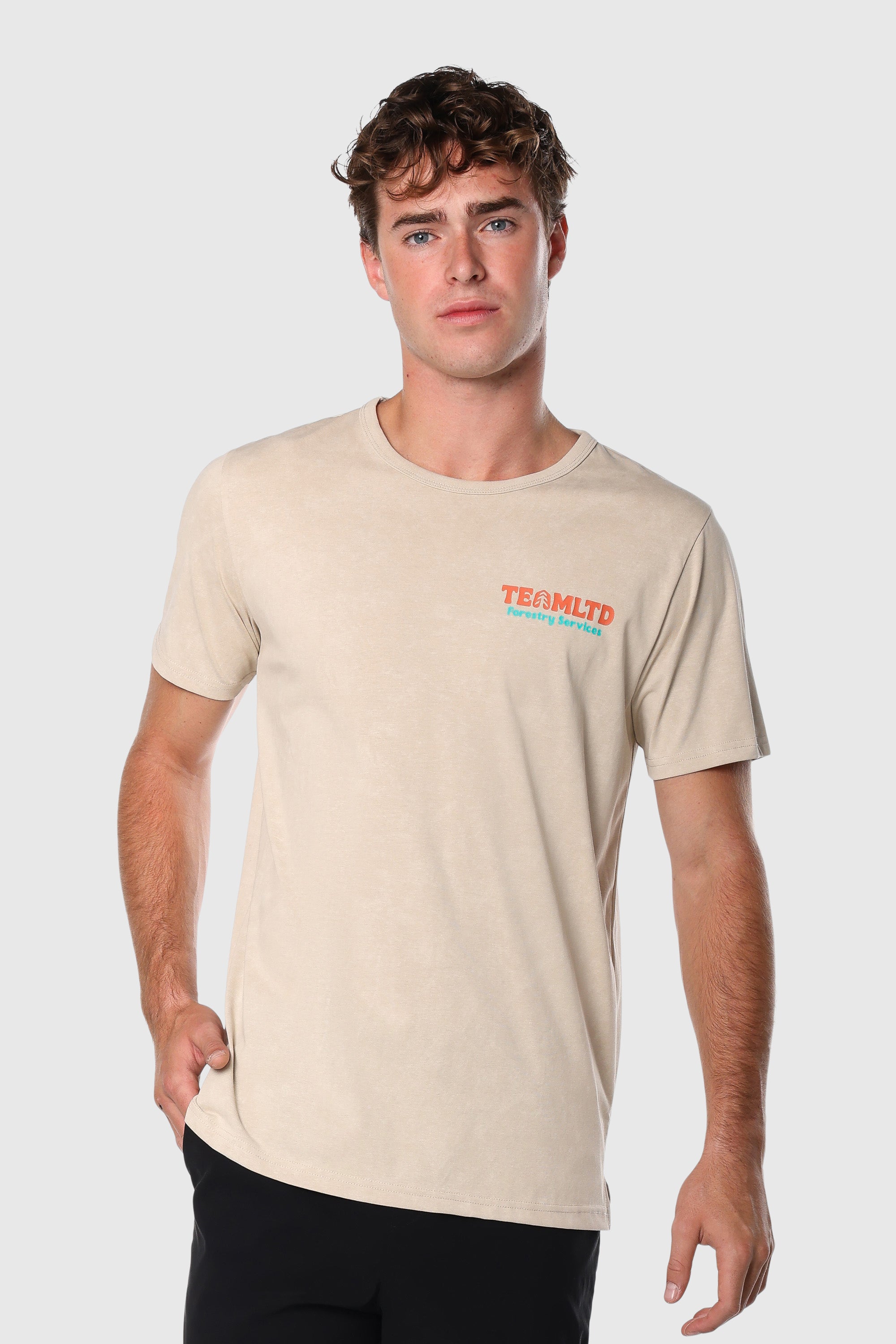 Premium Soft Cotton Forestry Tee Cream - Comfortable & Stylish T-Shirt for Men & Women - Perfect for Outdoor Adventures, Hiking & Casual Wear