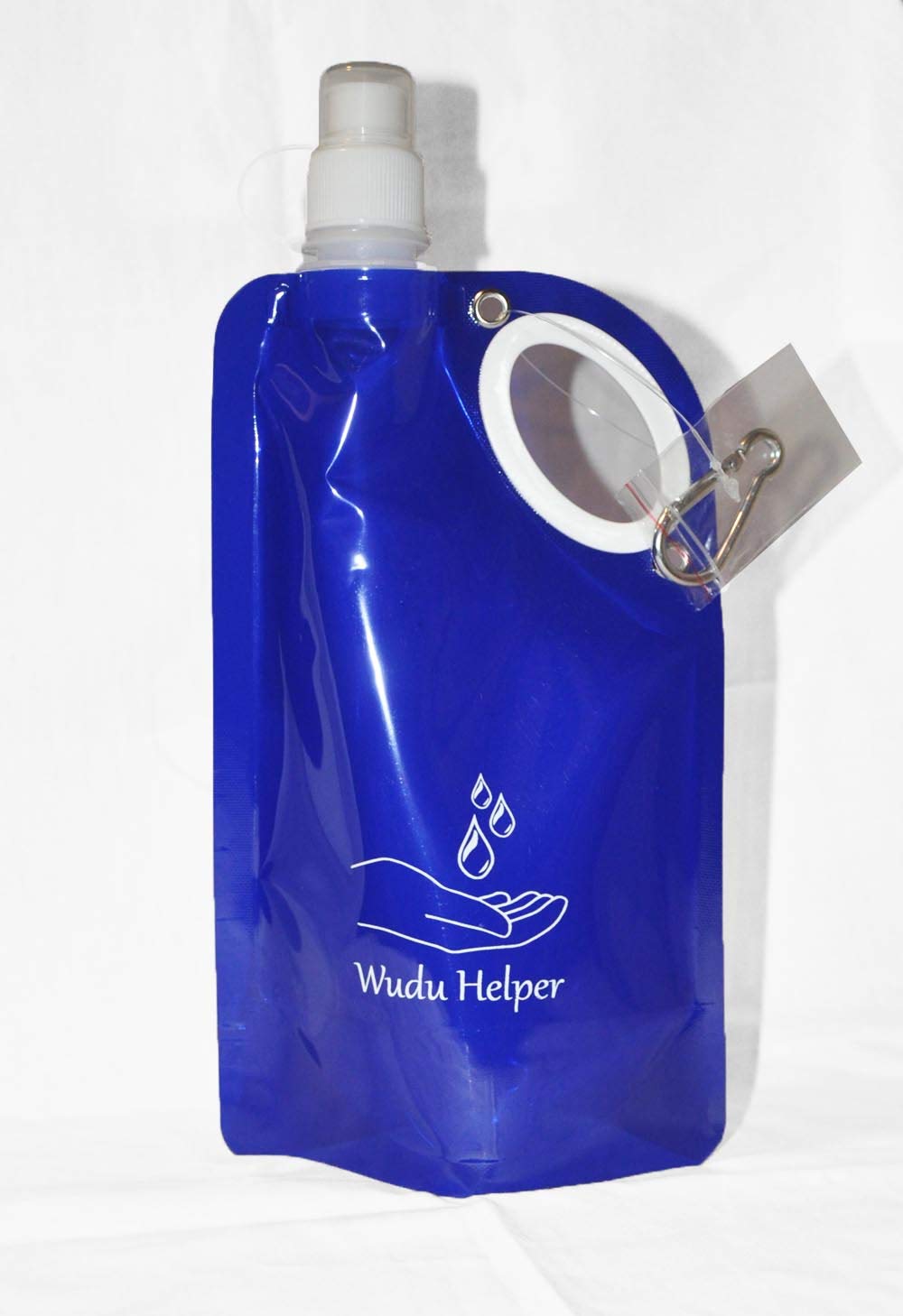 20 oz Wudu Helper Plastic Ablution Water Bottle with Handle - Portable Islamic Washing Bottle for Prayer & Travel (Blue, 1 Pack)