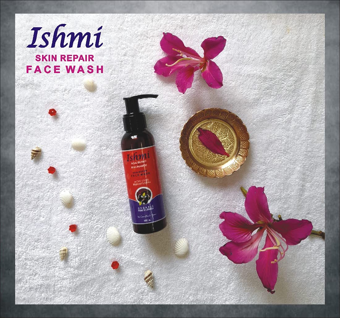 Ishmi Acai Berry & Niacinamide Face Wash - 100ml | Hydrating & Gentle Cleanser for Acne, Pimples & Combination Skin | SLS, Paraben & Silicone Free | Daily Skincare Routine for Clear, Glowing Skin