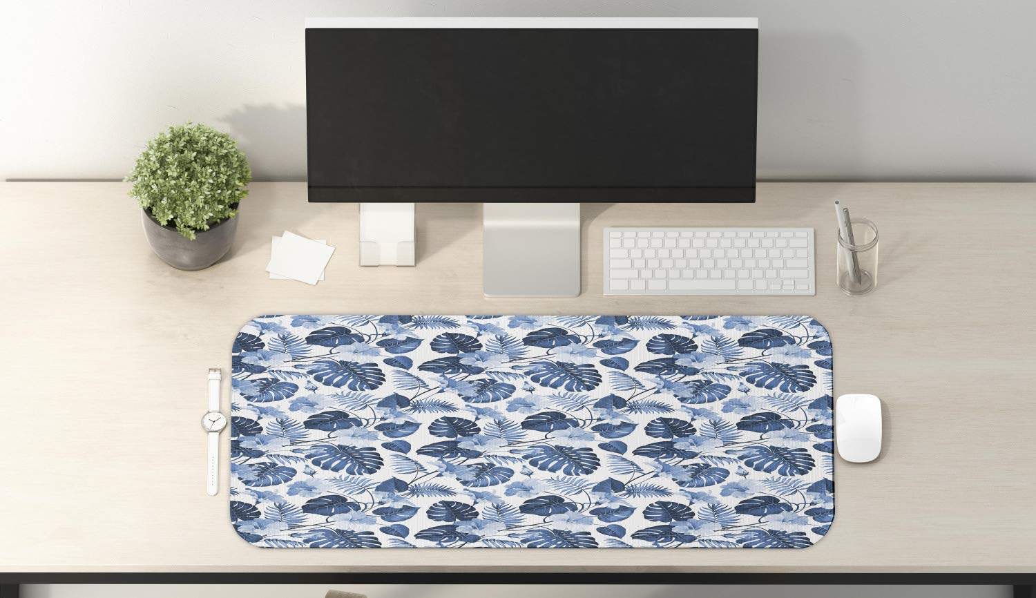 Ambesonne Hawaii Computer Mouse Pad - Non-Slip Rubber Gaming Mousepad Large 31