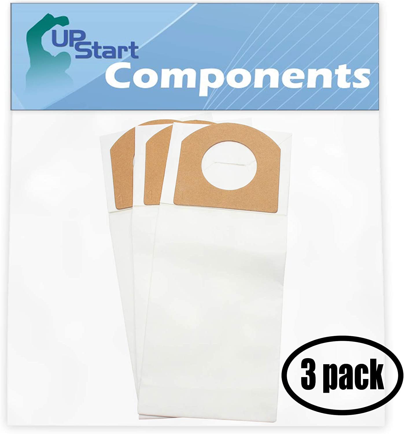 UpStart Battery 9 Replacement Vacuum Bags for Dirt Devil M08230RED - Compatible with Dirt Devil 3010348001, 3010347001 & Type G Models (3-Pack) - Perfect for Pet Hair, Dust & Allergen Cleaning in Homes & Offices