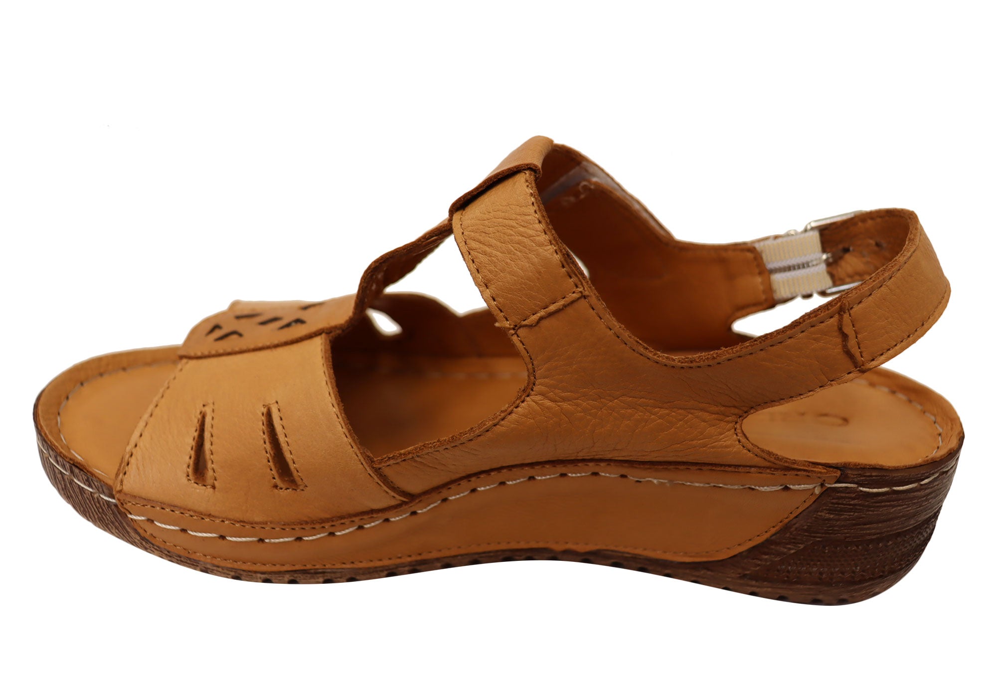 Orizonte Shaz Women's Comfortable Leather Sandals - European Style Summer Walking Shoes for Beach, Travel & Casual Outings