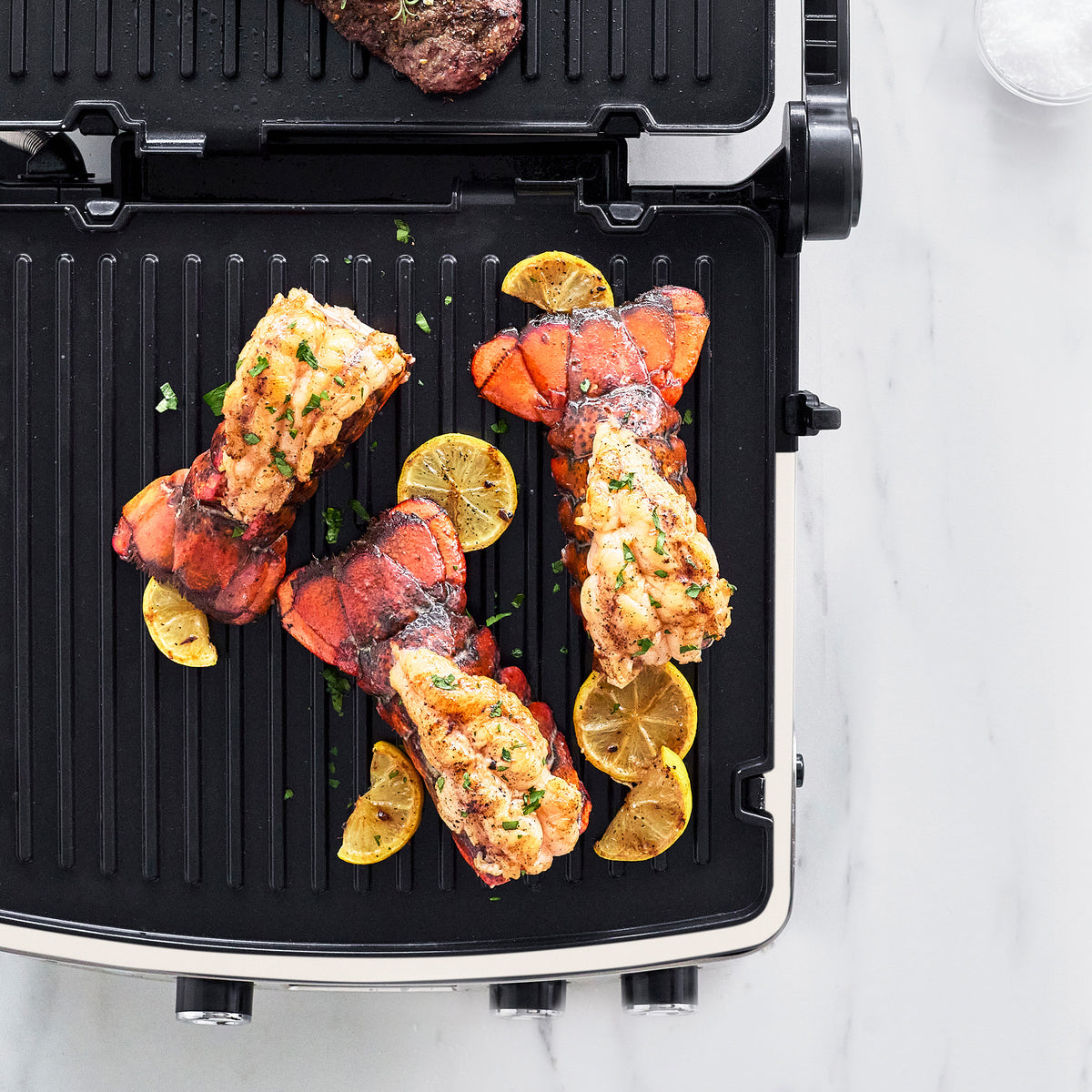 Premium 3-in-1 Electric Grill, Griddle & Waffle Maker - Nonstick Surface with Adjustable Temperature - Perfect for Breakfast, BBQ & Family Gatherings (Cloud Cream Color)