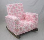 Pink Rocking Chair for Nursery, Nursery Rocking Chair for Baby Room, Comfortable Rocking Chair for Breastfeeding & Relaxing - Perfect for Nurseries, Living Rooms & Bedrooms