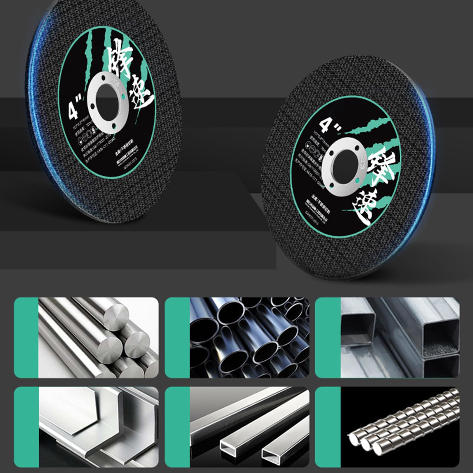 BLULILY 4.5 Inch Resin Cutting Wheel - Premium Metal Grinding Disc for Angle Grinder, Fast Cutting & Smooth Finish - Ideal for Iron, Steel, Metal Pipes & DIY Projects