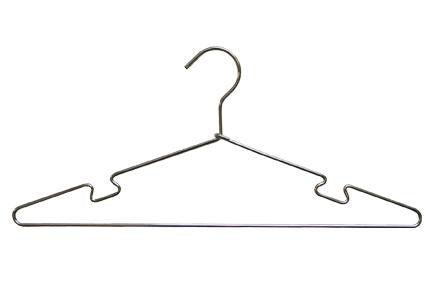 Sturdy Metal Clothes Hanger with Notches - Space Saving Closet Organizer for Pants, Skirts & Ties - Perfect for Home, Office & Travel Use