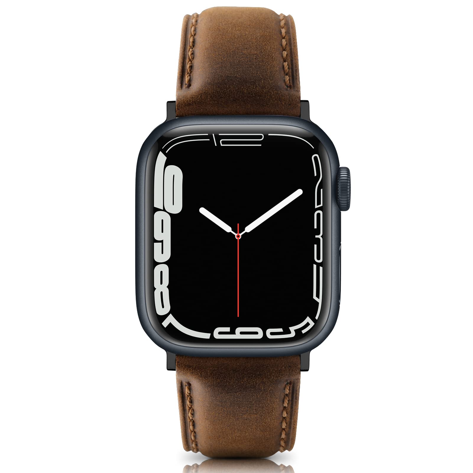 Premium Genuine Leather Apple Watch Bands for 38mm 40mm 41mm 42mm 44mm 45mm 49mm - Compatible with Series 8/7/6/5/4/3/2/1/SE - Soft Durable Replacement Strap for Men & Women - Water-Resistant & Comfortable for All-Day Wear - Perfect for Workouts, Business Meetings, Travel & Date Nights - Great Gift for Christmas, Birthday & Holidays - Ideal for Fitness Tracking, Office Wear, Casual Outings & Smartwatch Customization