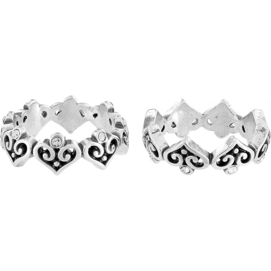 Alcazar Heart Ring for Women - Elegant Sterling Silver Heart Shaped Ring - Perfect for Valentine's Day, Anniversary & Romantic Gifts - Jewelry for Her