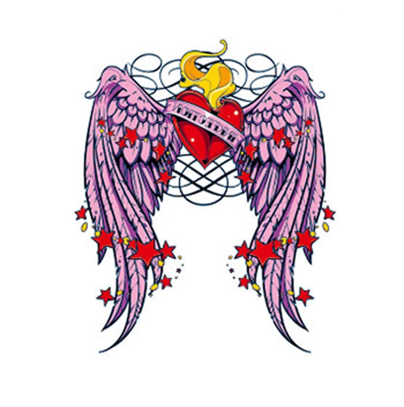 7 Sheets 3D Temporary Tattoo Stickers - Realistic Fake Waterproof Body Art for Women, Men & Teens - Fashion Wings & Flower Designs (14.8x21cm) - Perfect for Parties, Halloween, Cosplay & Summer Beach Looks - Arms, Legs & Shoulders Decorations