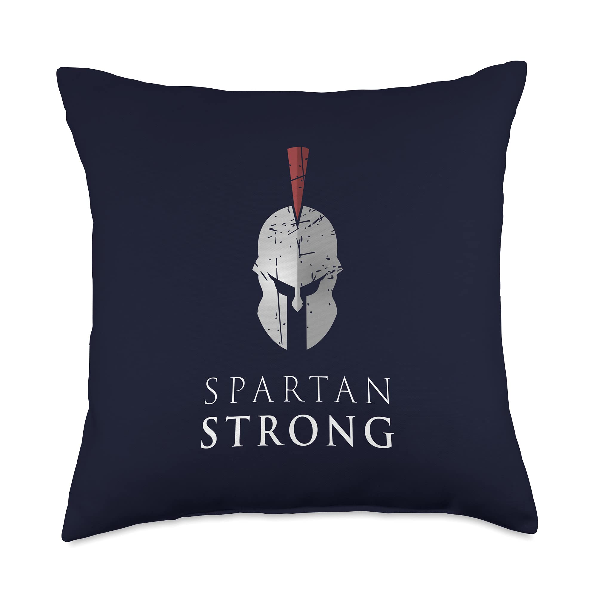 Spartan Strong Warrior Workout Pillow 18x18 - Gym & Home Decor
