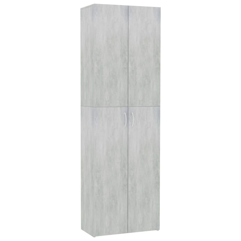 Unfade Memory 2-Door Office Filing Cabinet with Adjustable Shelves - Concrete Gray Storage Cabinet for Documents, Books & Supplies | Perfect for Home Office, Living Room & Kitchen Organization