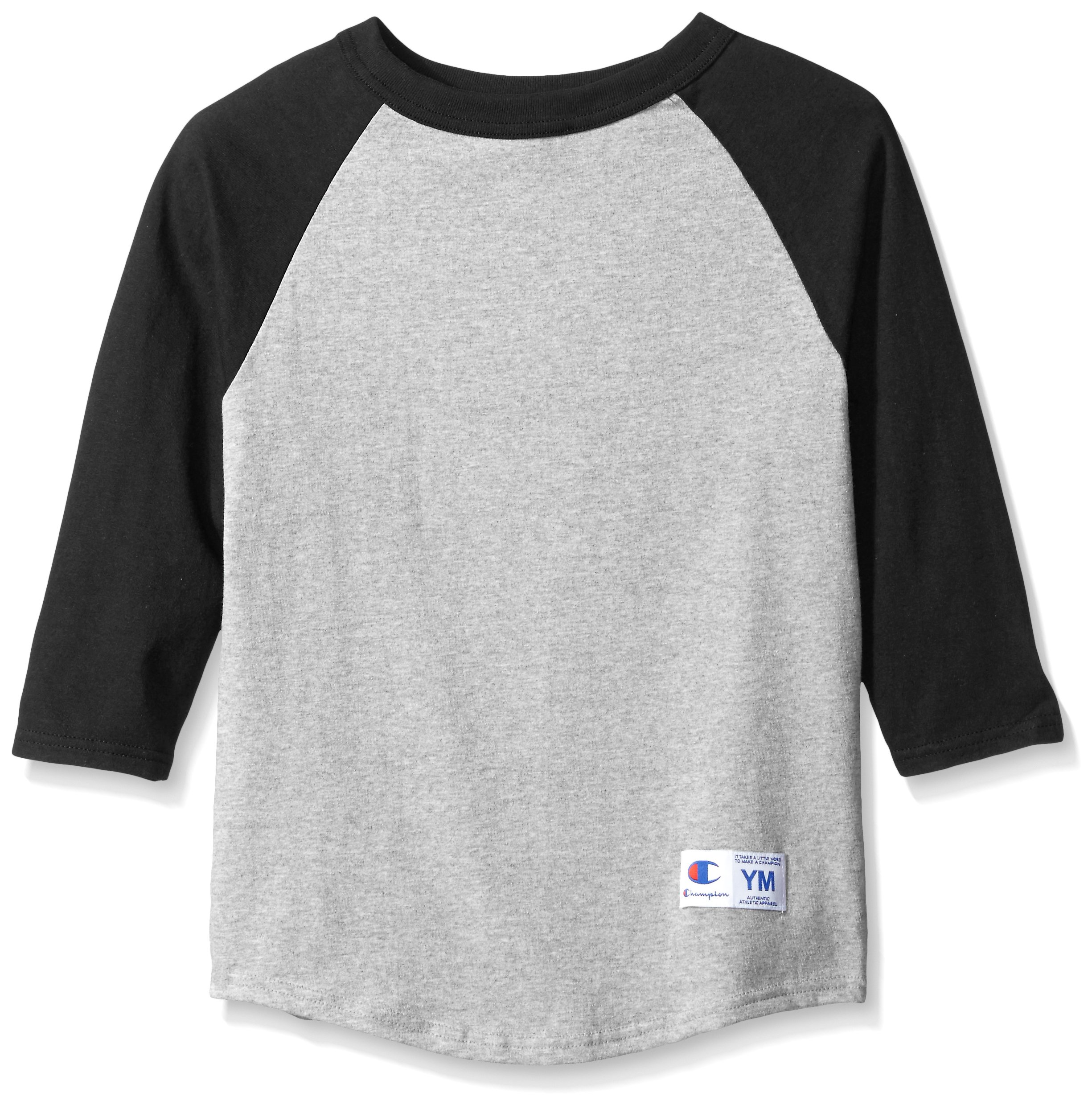 Champion Boys' Big Raglan Baseball Tee - Comfortable & Stylish Baseball Shirt for Kids - Perfect for Sports, School & Casual Wear