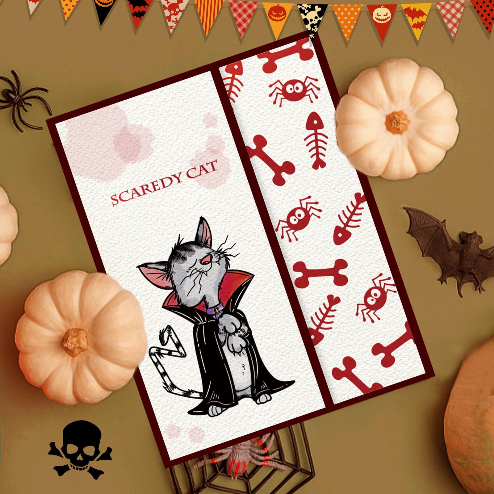 INFUNLY Halloween Cat Clear Stamp - Black Cat Silicone Rubber Stamp for Card Making, DIY Scrapbooking, Photo Albums & Embossing | Perfect for Halloween Crafts, DIY Journals & Spooky Decorations