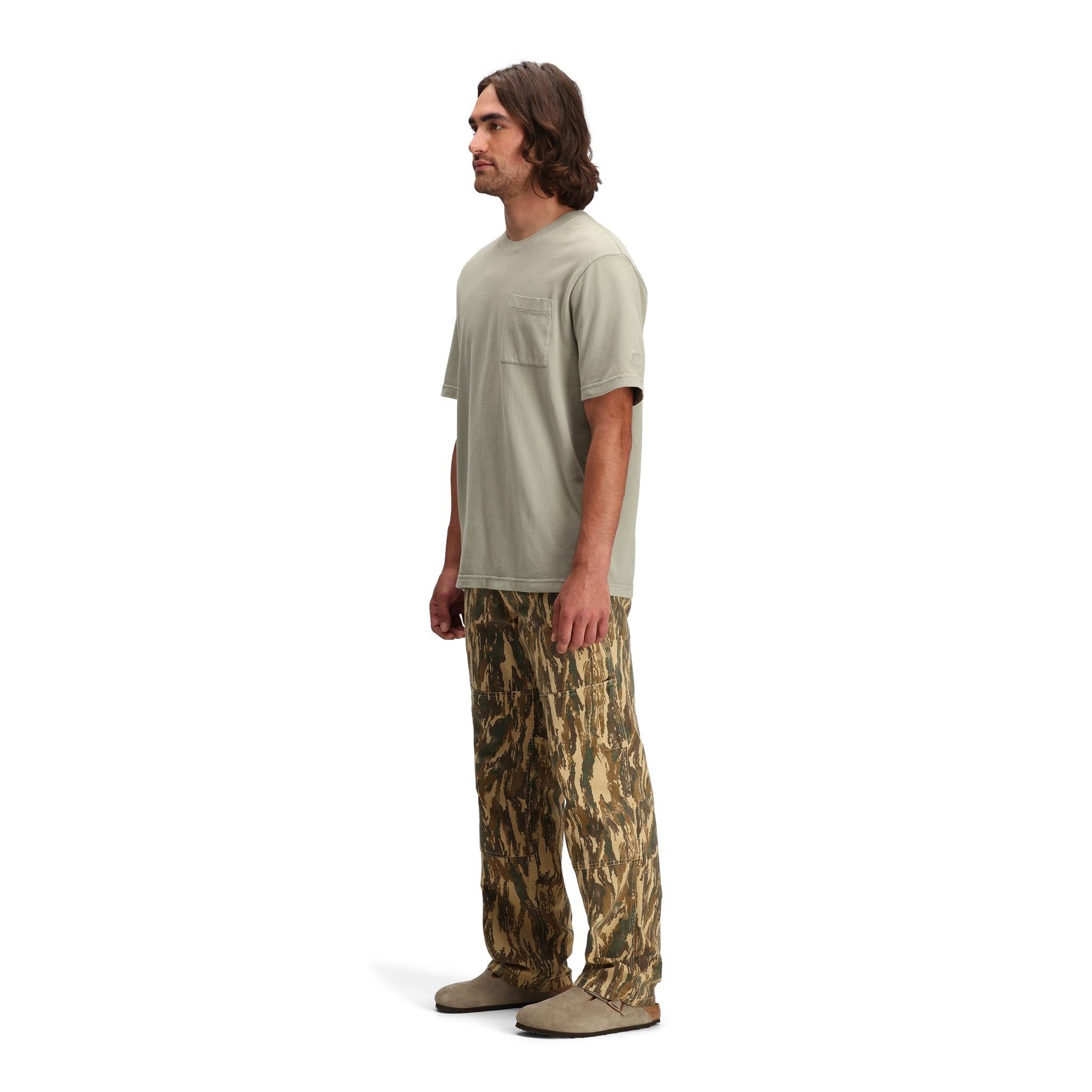 Dirt Pocket Tee for Men - Comfortable Cotton T-Shirt with Chest Pocket - Perfect for Casual Wear, Outdoor Activities & Everyday Use