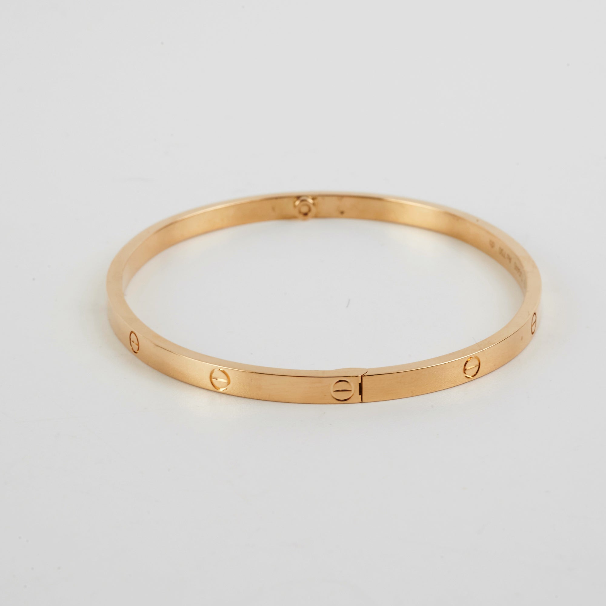 Cartier Small Love Bracelet 18K Gold - Size 19 - Luxury Jewelry Gift for Women, Anniversary & Valentine's Day - Perfect for Everyday Wear & Special Occasions
