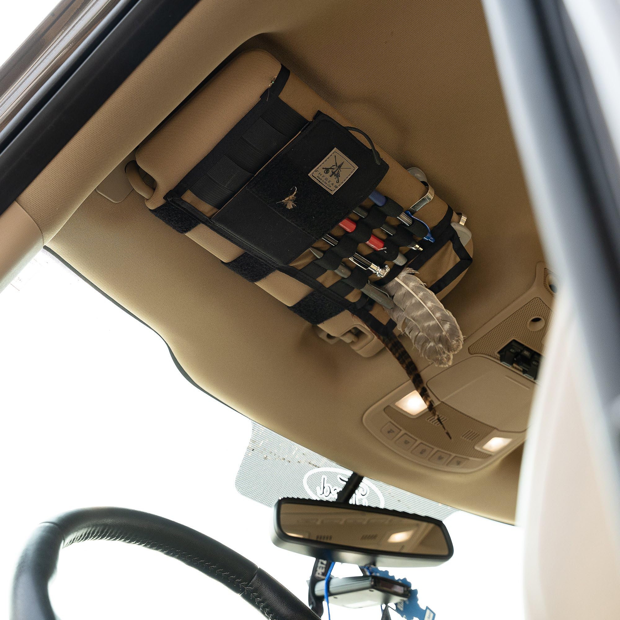 FHFGEAR Car Visor Organizer - Premium Storage for Sunglasses, Phone & Essentials - Perfect for Road Trips & Daily Commutes
