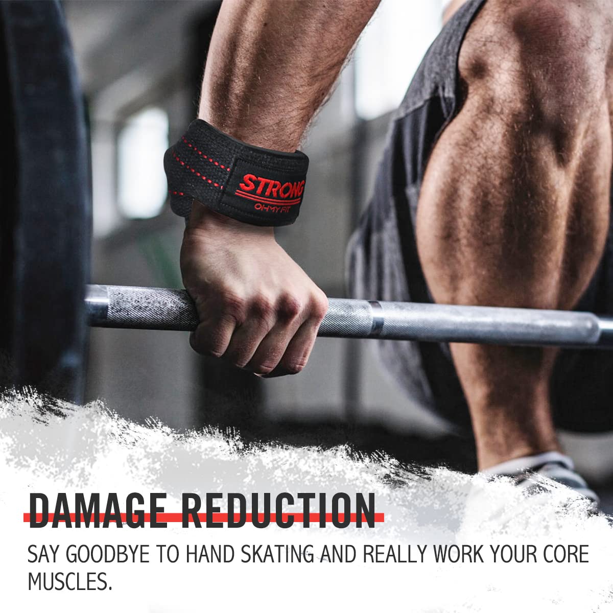 Premium Padded Cotton Power Lifting Straps & Smart Gym Towel with Zippered Pocket - Workout Essentials Bundle for Weightlifting, CrossFit & Strength Training