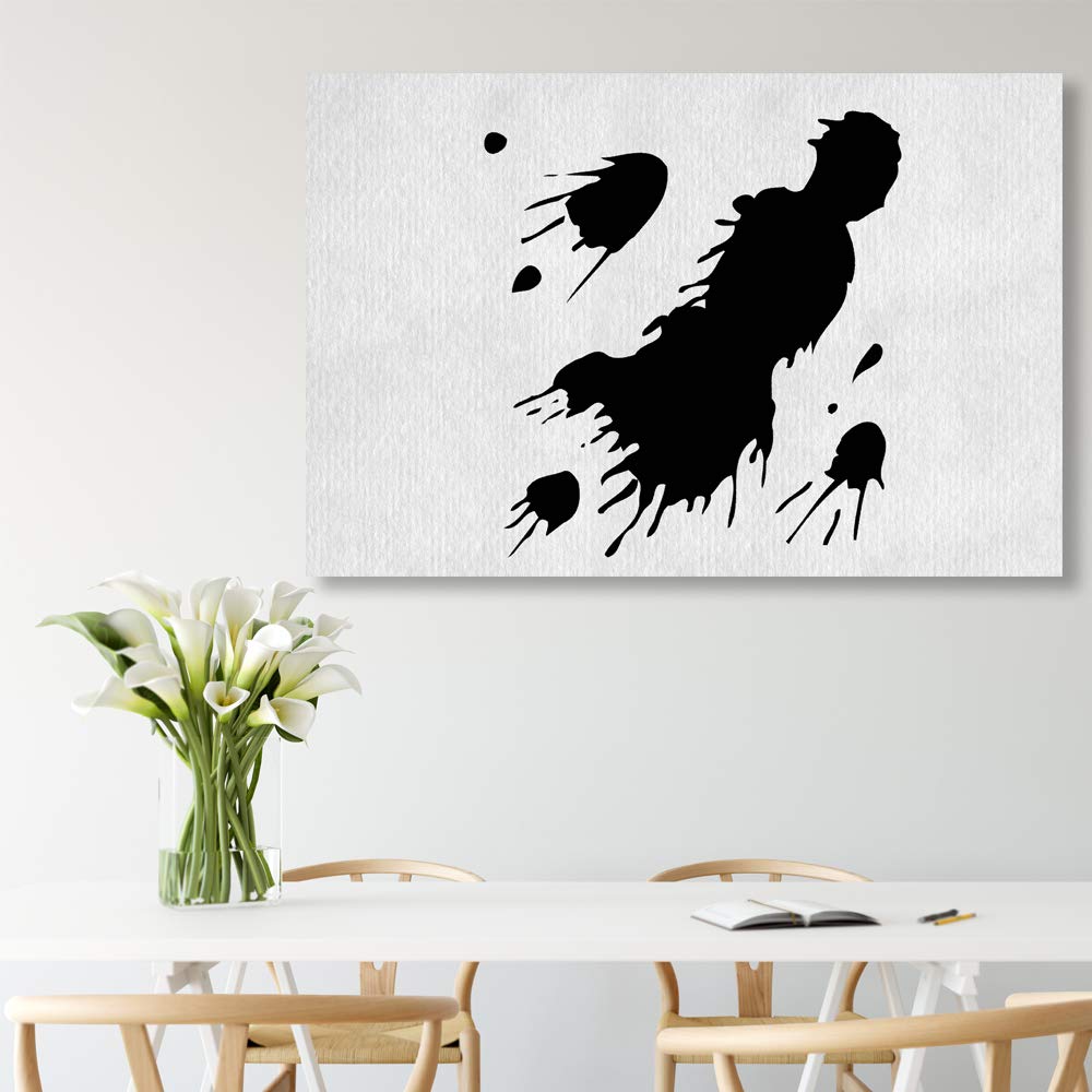 Rustic Ink Canvas Wall Art - 12x18 Inch Framed Paintings for Bedroom, Living Room, Office Decor - Perfect for Home, Apartment, and Dorm Wall Decorations