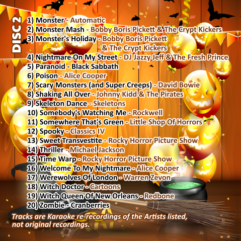 Mr Entertainer Big Karaoke Hits of Halloween - Best Halloween Party Songs for Karaoke Nights, Family Gatherings & Spooky Celebrations