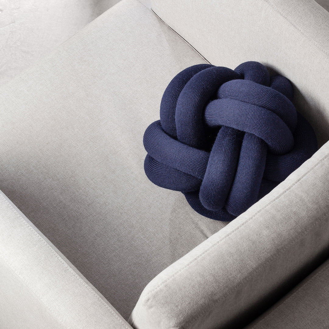 Sigurdardottir Knot Cushion - Modern Nordic Home Decor by Design House Stockholm - Perfect for Living Room, Bedroom & Sofa Styling