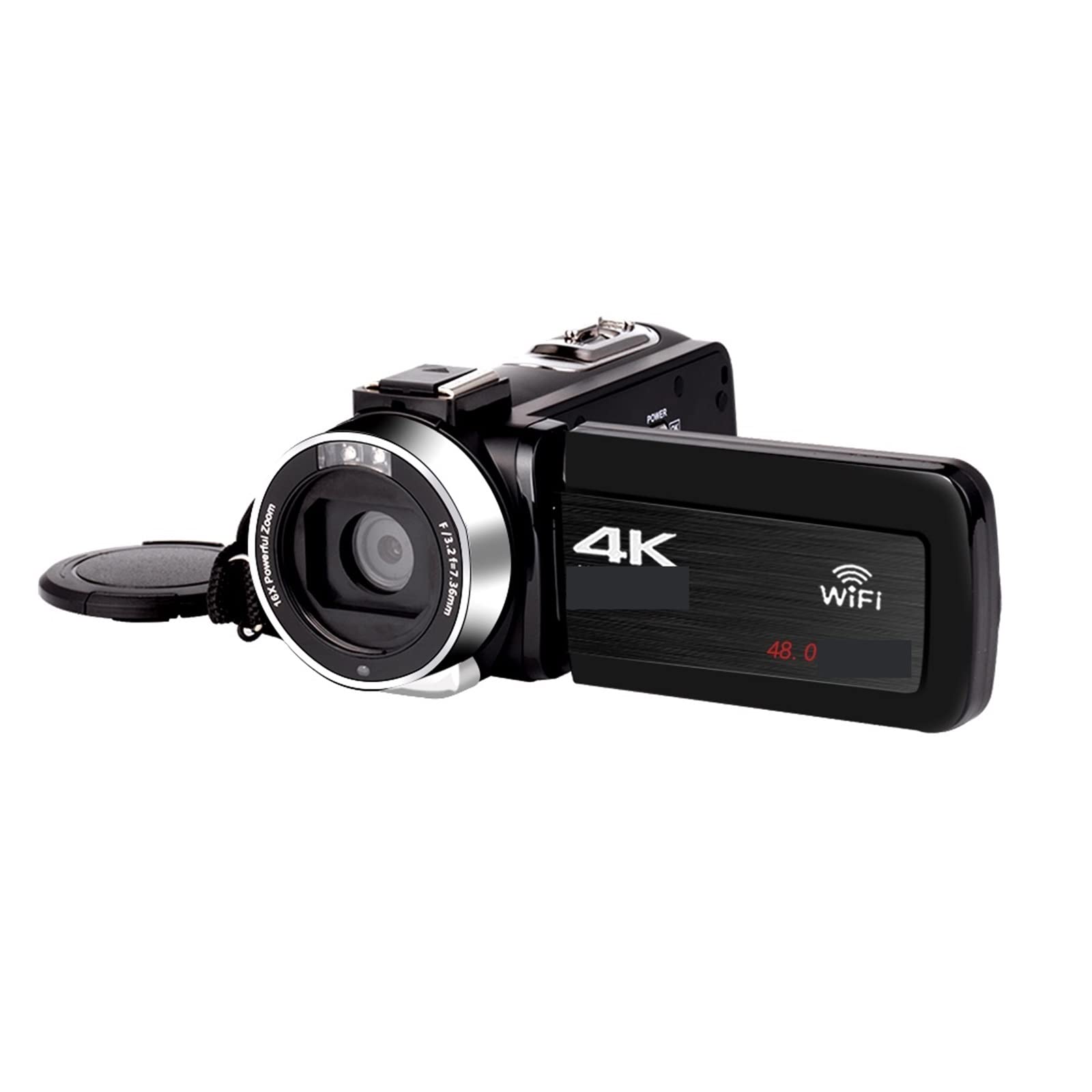 4K Video Camera Camcorder 48MP with 18X Zoom - Perfect for Vlogging & Time-Lapse Recording