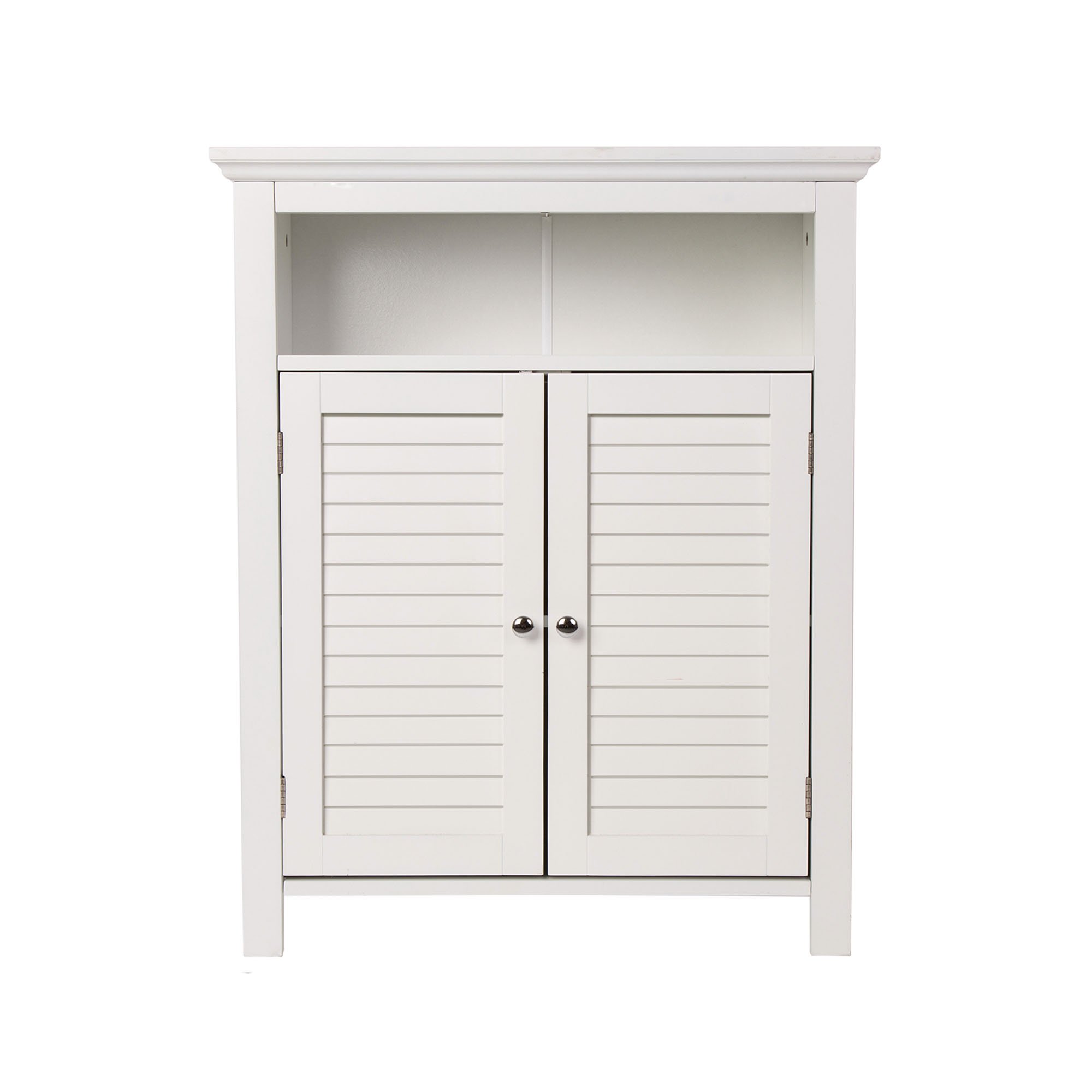 Glitzhome White Wooden Storage Cabinet 32