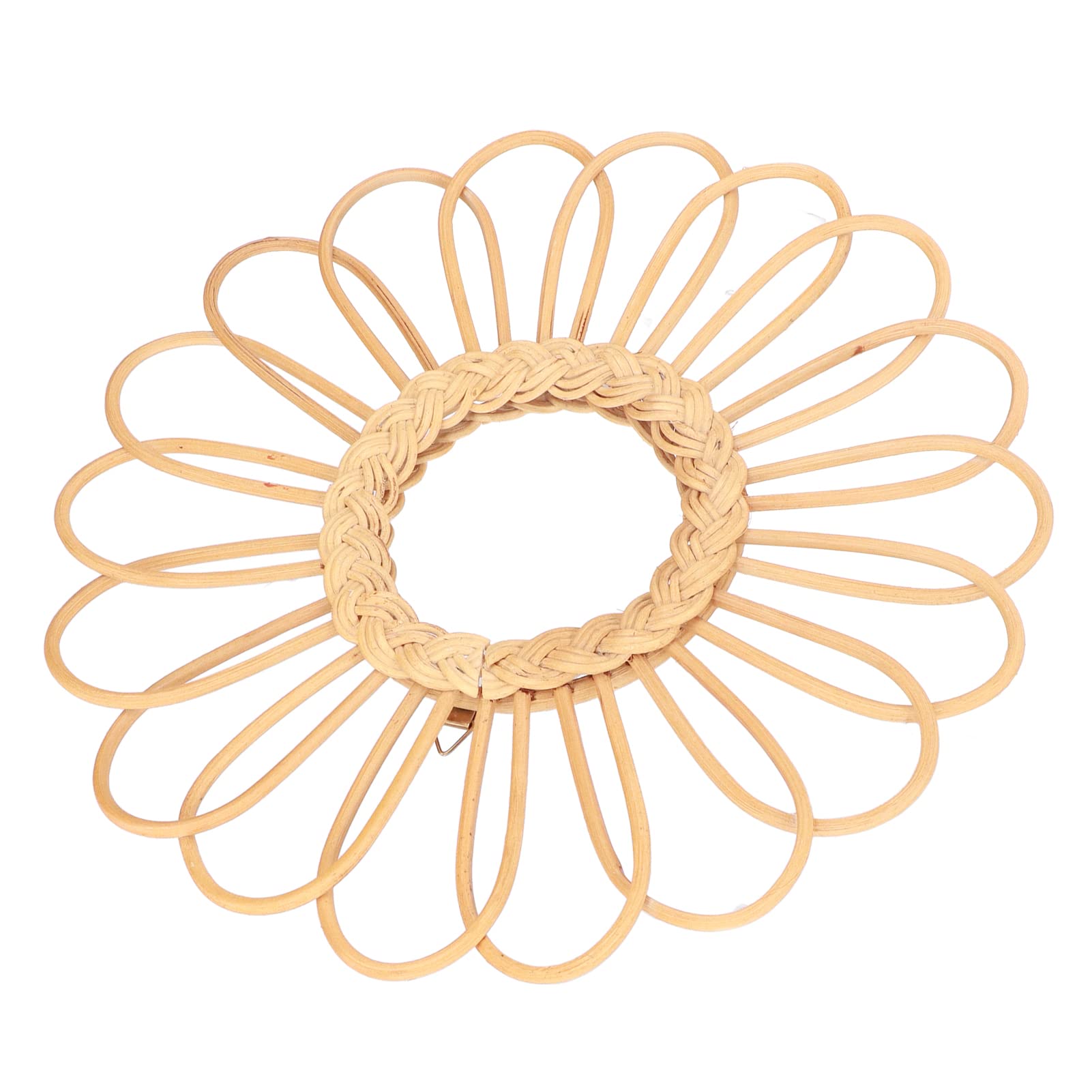 Vintage Round Rattan Wall Mirror - Durable & Space-Saving Boho Decor for Bedroom, Living Room, Hotel Lobby & Bathroom