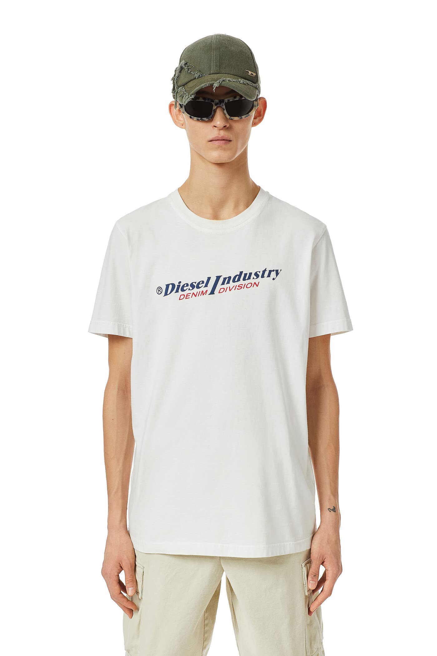 Diesel T-DIEGOR-IND Men's Graphic T-Shirt - Casual Short Sleeve Cotton Tee for Streetwear & Everyday Outfits