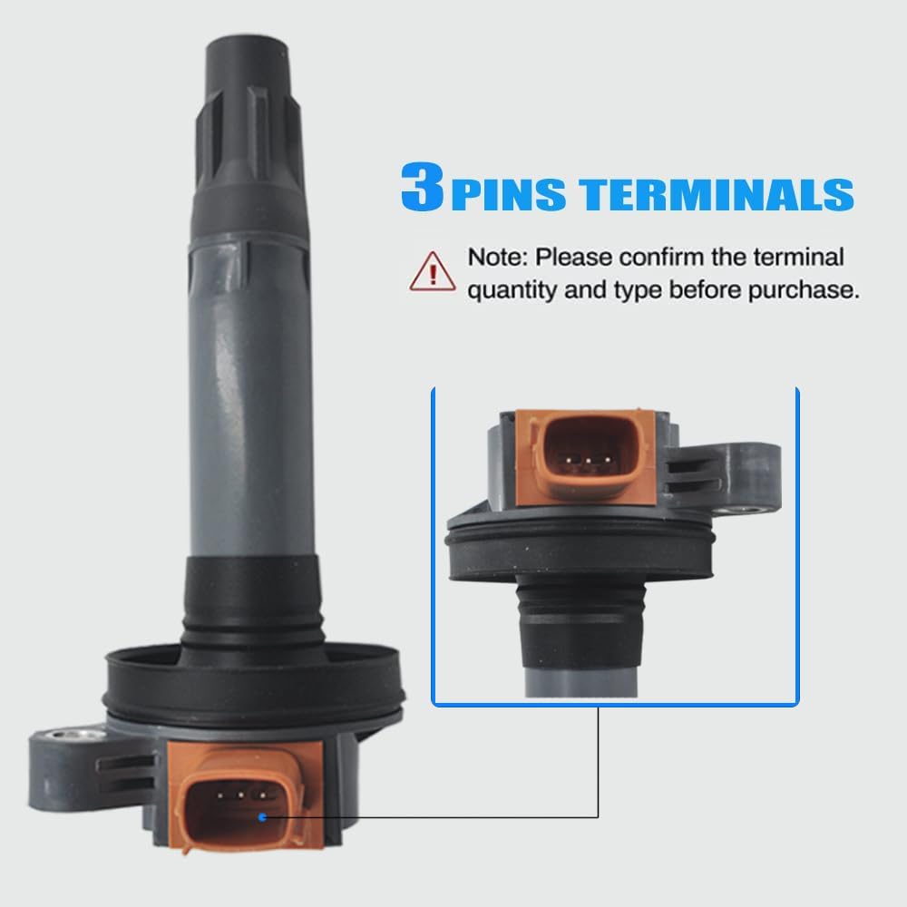 6-Pack Ignition Coil & Iridium Spark Plugs Set - Compatible with Ford F150 Ecoboost 3.5L V6 Turbo (2011-2016), Expedition, Explorer, Flex, Transit & Lincoln MKS, MKT, Navigator - High Performance Engine Parts for Smoother Acceleration & Better Fuel Efficiency
