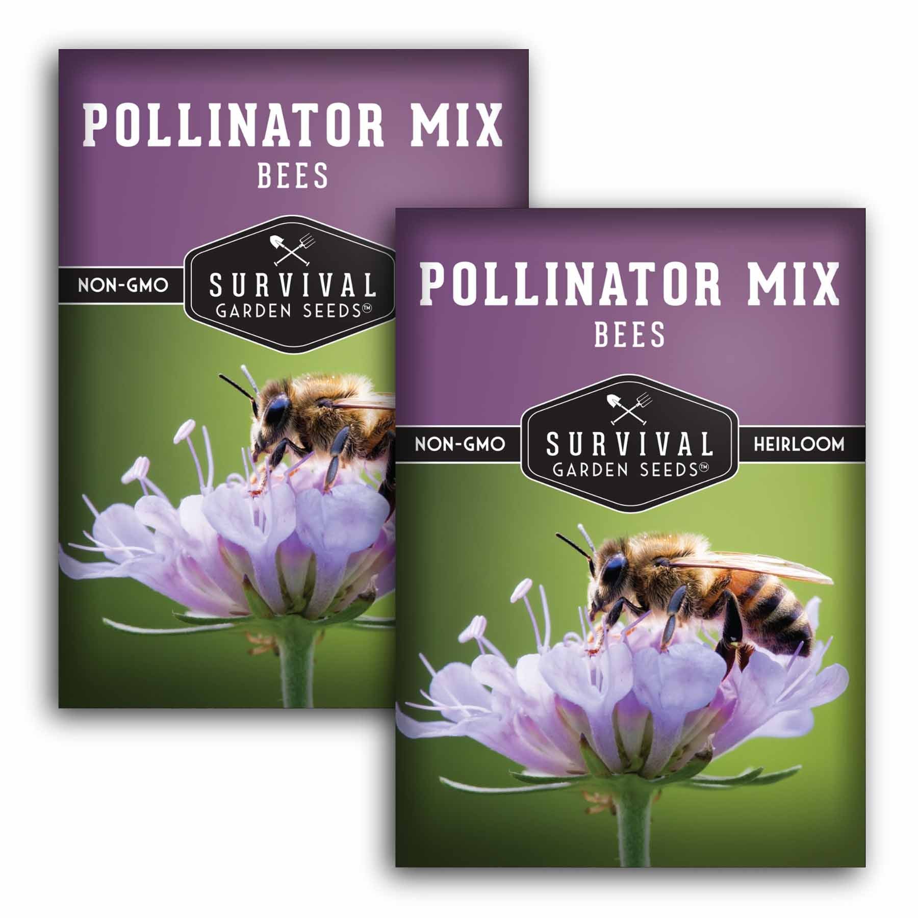 **Pollinator Flower Seeds Mix - Attract Bees & Butterflies to Your Garden - Perfect for Backyard, Patio & Pollinator Gardens**