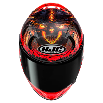 RPHA 12 Diablo Blizzard Motorcycle Helmet - DOT & ECE Certified Full Face Helmet for Street & Racing - Lightweight & Aerodynamic Design for Comfort & Performance - Perfect for Commuting, Track Days & Long Rides