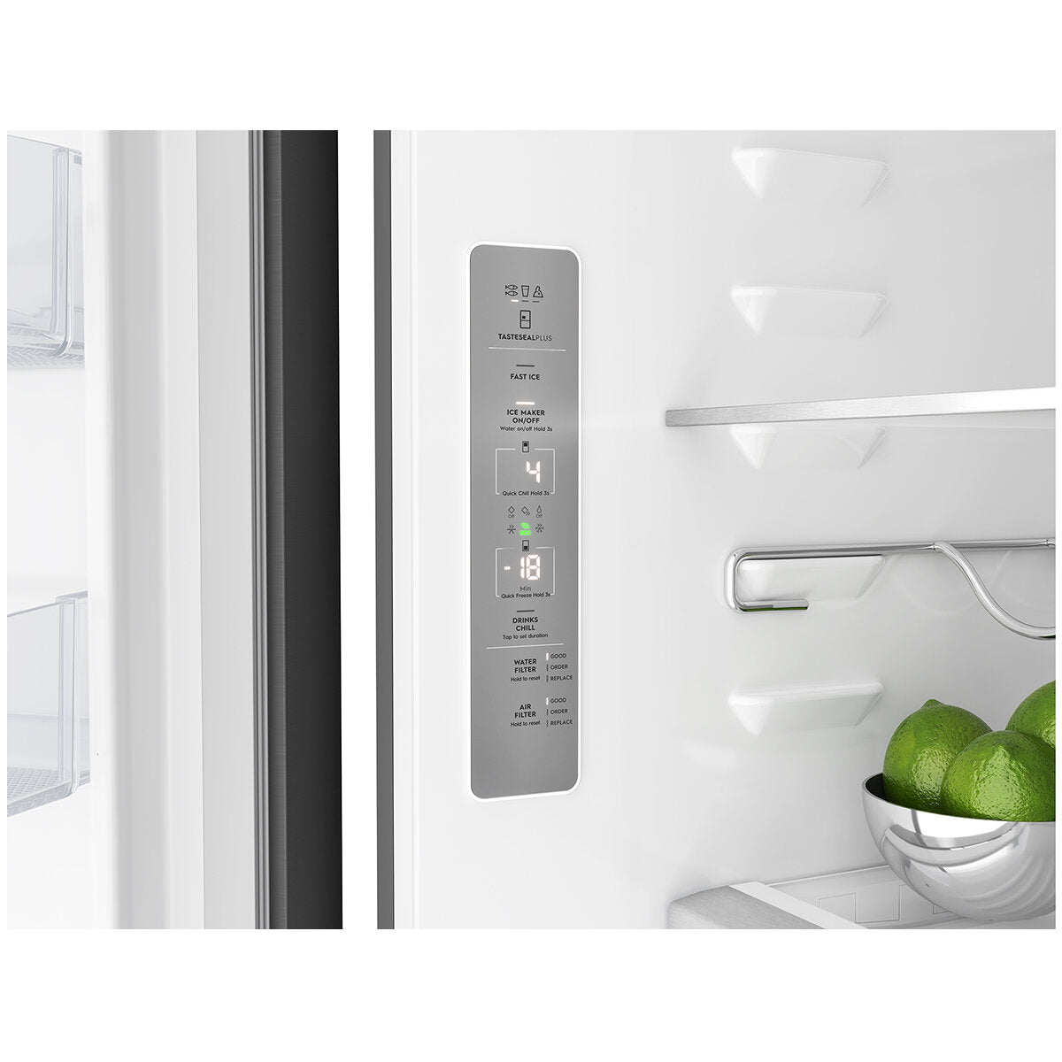 Electrolux 562L UltimateTaste 700 Plumbed French Door Refrigerator in Black (Model EQE5657BA) - Perfect for Modern Kitchens and Large Family Homes