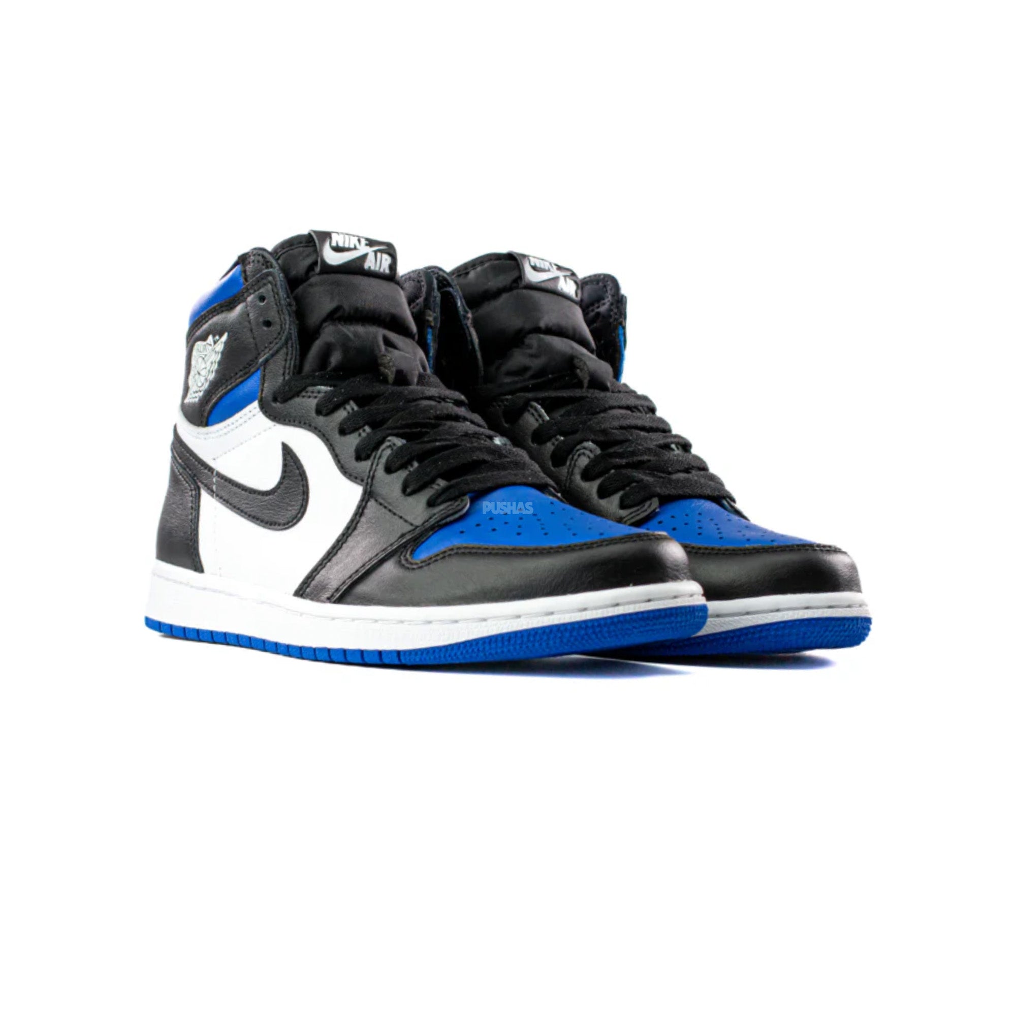 Air Jordan 1 'Royal Toe' GS Basketball Shoes - Retro High Top Sneakers for Women & Girls - Perfect for Streetwear, Basketball Games & Casual Fashion