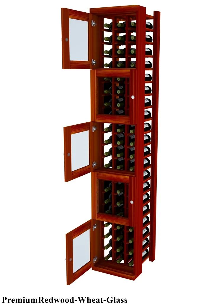 Vinostor Wine Lockers - 5 Locking Storage Bins for Wine Bottles, 83 5/8