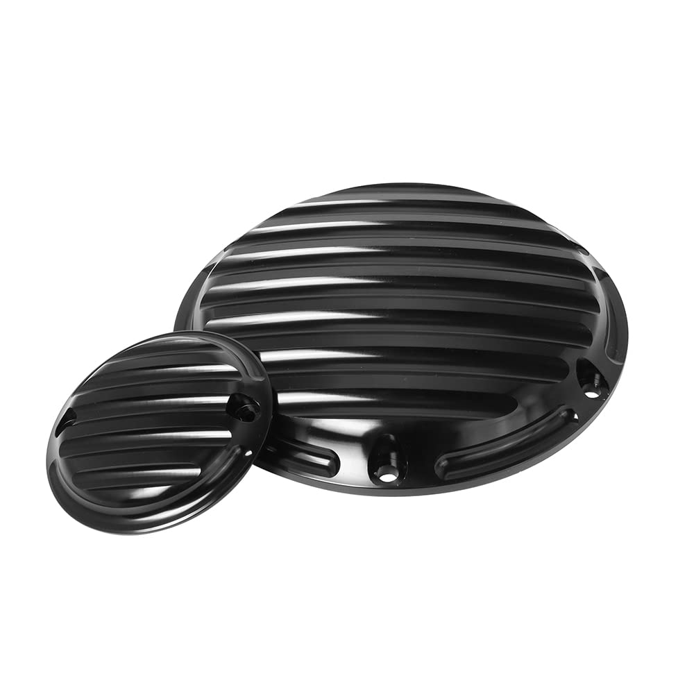 Harley Sportster XL 883 XR1200 48 Derby Timing Chain Inspection Cover - Black | High-Quality Motorcycle Engine Accessory | Perfect for DIY Repairs & Maintenance
