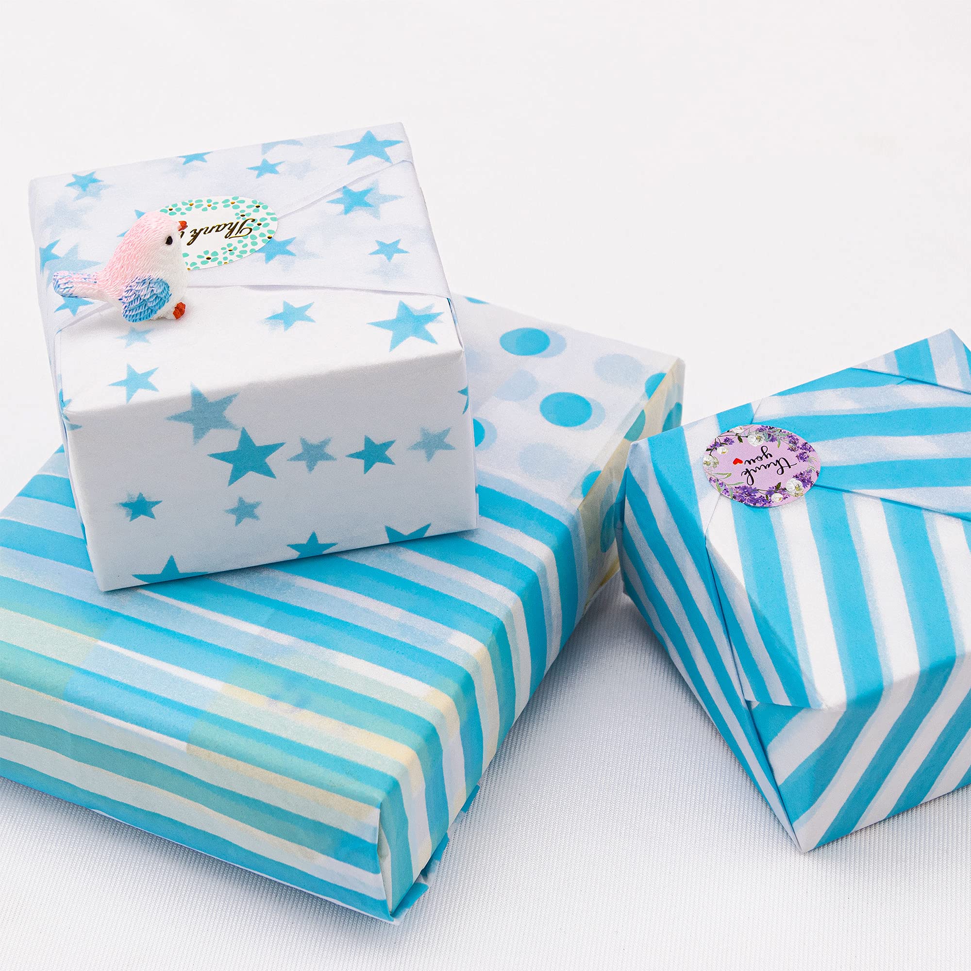 MR FIVE 120 Sheets Bulk Blue Tissue Paper 19.6