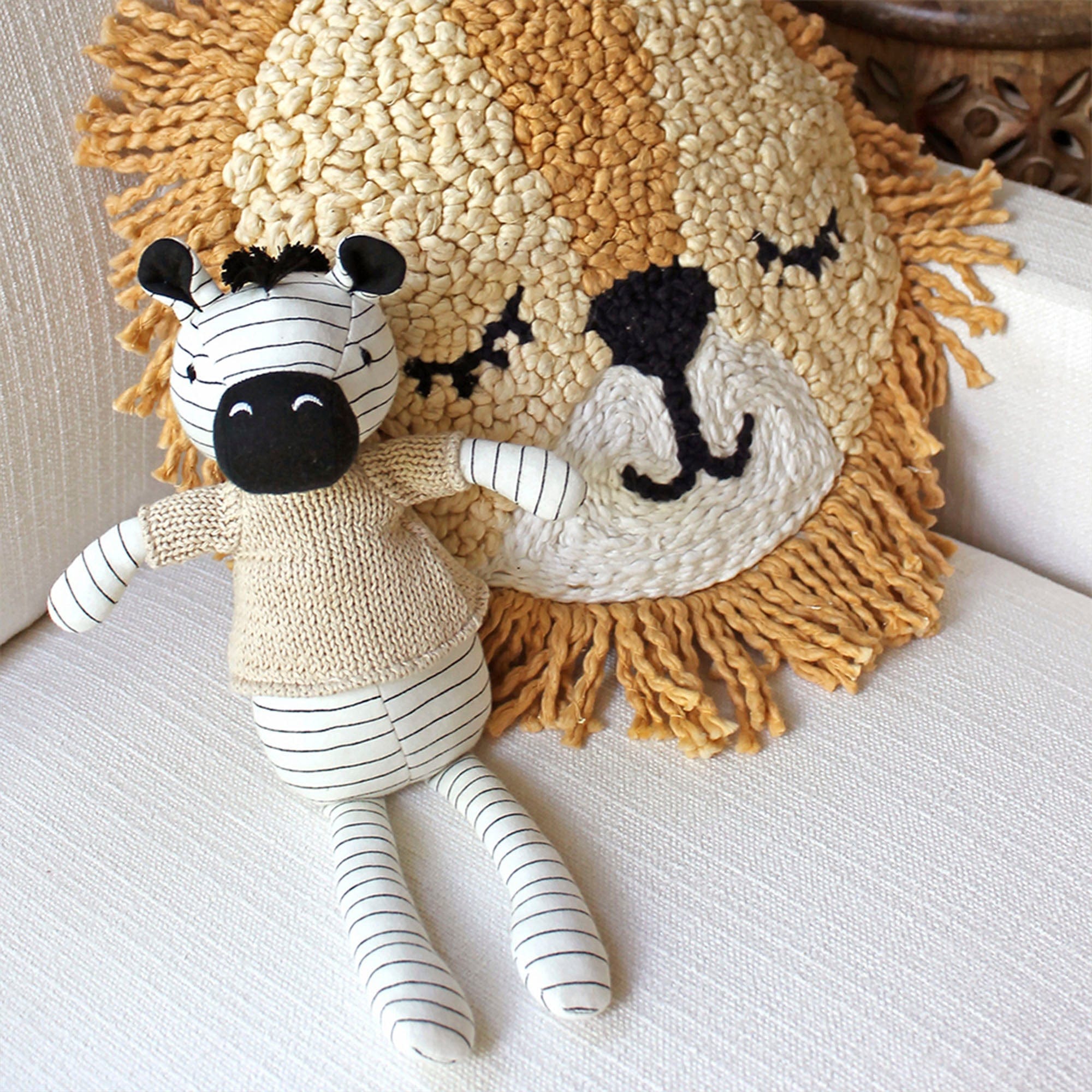Cute Zulu Zebra Plush Stuffed Animal Toy for Babies & Toddlers - Soft Cuddly Nursery Decor, Baby Shower Gift, and Comfort Toy for Kids