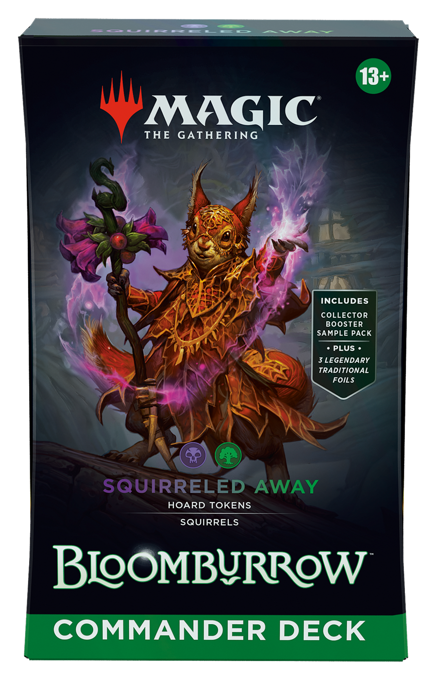 Magic: The Gathering Bloomburrow Commander Deck - Squirreled Away | MTG Collectible Card Game for Commander Format | Perfect for Game Nights & Strategy Battles