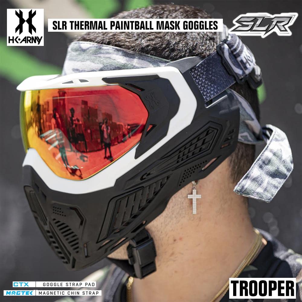 HK Army SLR Paintball & Airsoft Mask - Thermal Anti-Fog HD Lens System for Clear Vision | Perfect for Outdoor Sports & Tactical Games