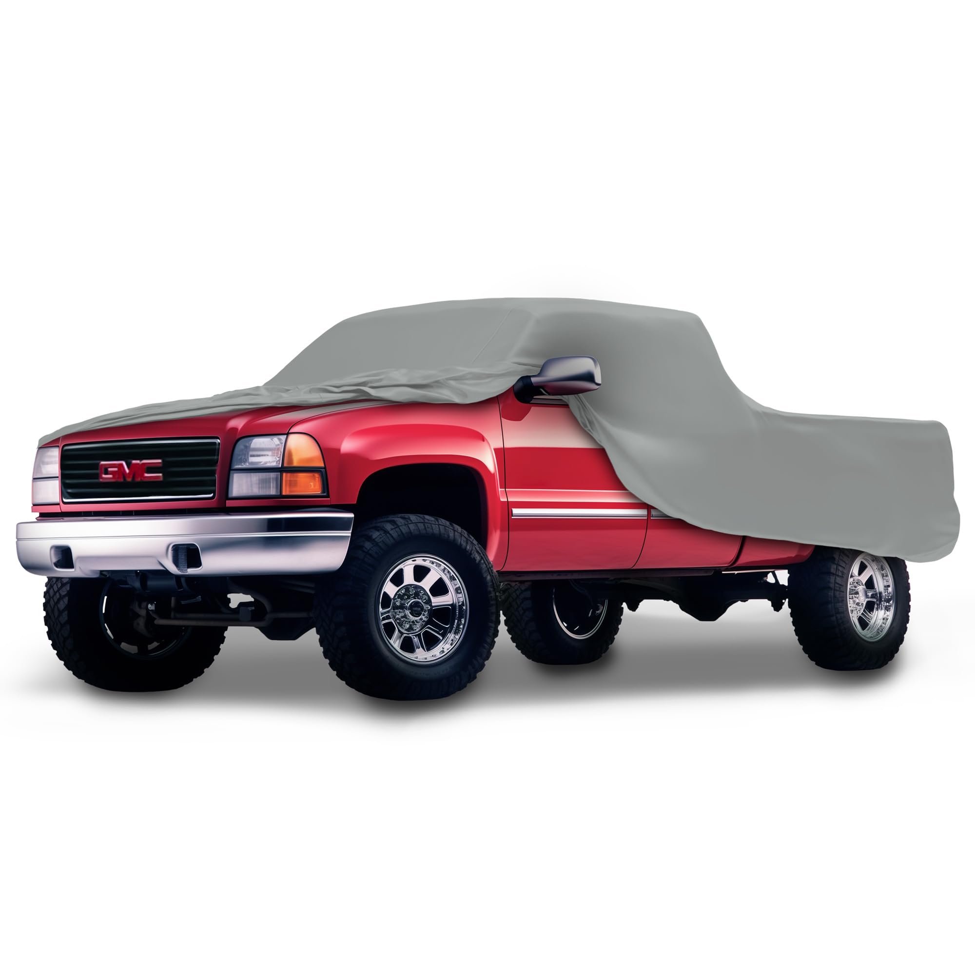 Weatherproof Truck Cover for GMC Sierra 2500 Extended Cab (1999-2019) - 8' Bed with Shell | Outdoor Car Cover with Anti-Theft Cable Lock | Heavy Duty Waterproof Protection for All Seasons | Perfect for Parking, Storage & Travel Protection