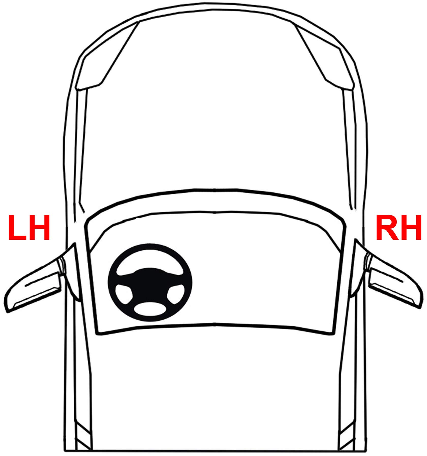 Garage-Pro Power Glass Side Mirror Replacement for 2010-2015 Hyundai Tucson - Right Passenger Side - Easy Installation & Adjustable - Perfect for Parking & Highway Driving