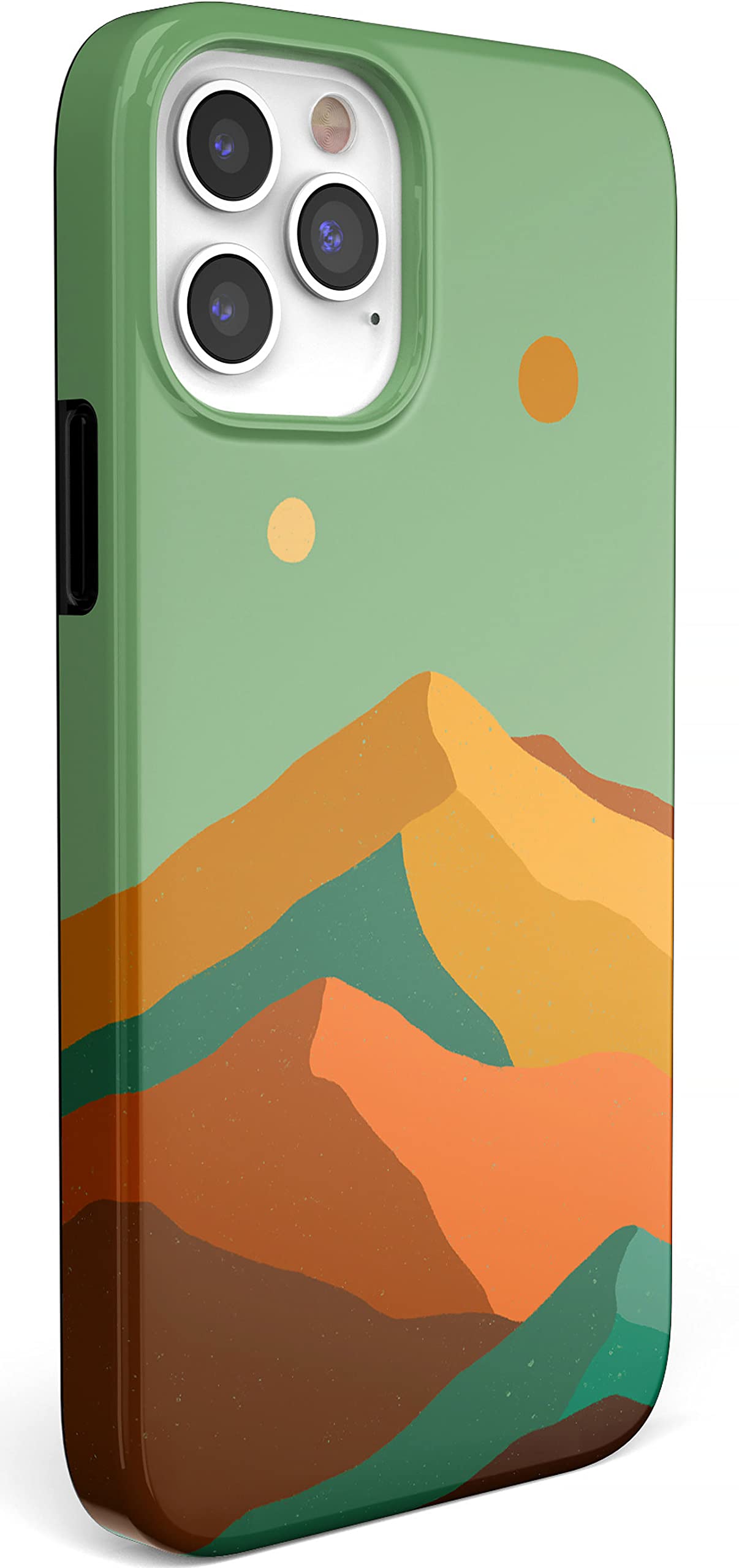 Casely iPhone 12 Pro Max Case - Endless Peaks Colorblock Mountain Design | Shockproof Protective Cover | Perfect for Outdoor Adventures & Daily Use