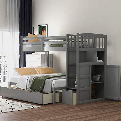 Grey With Storage Drawers