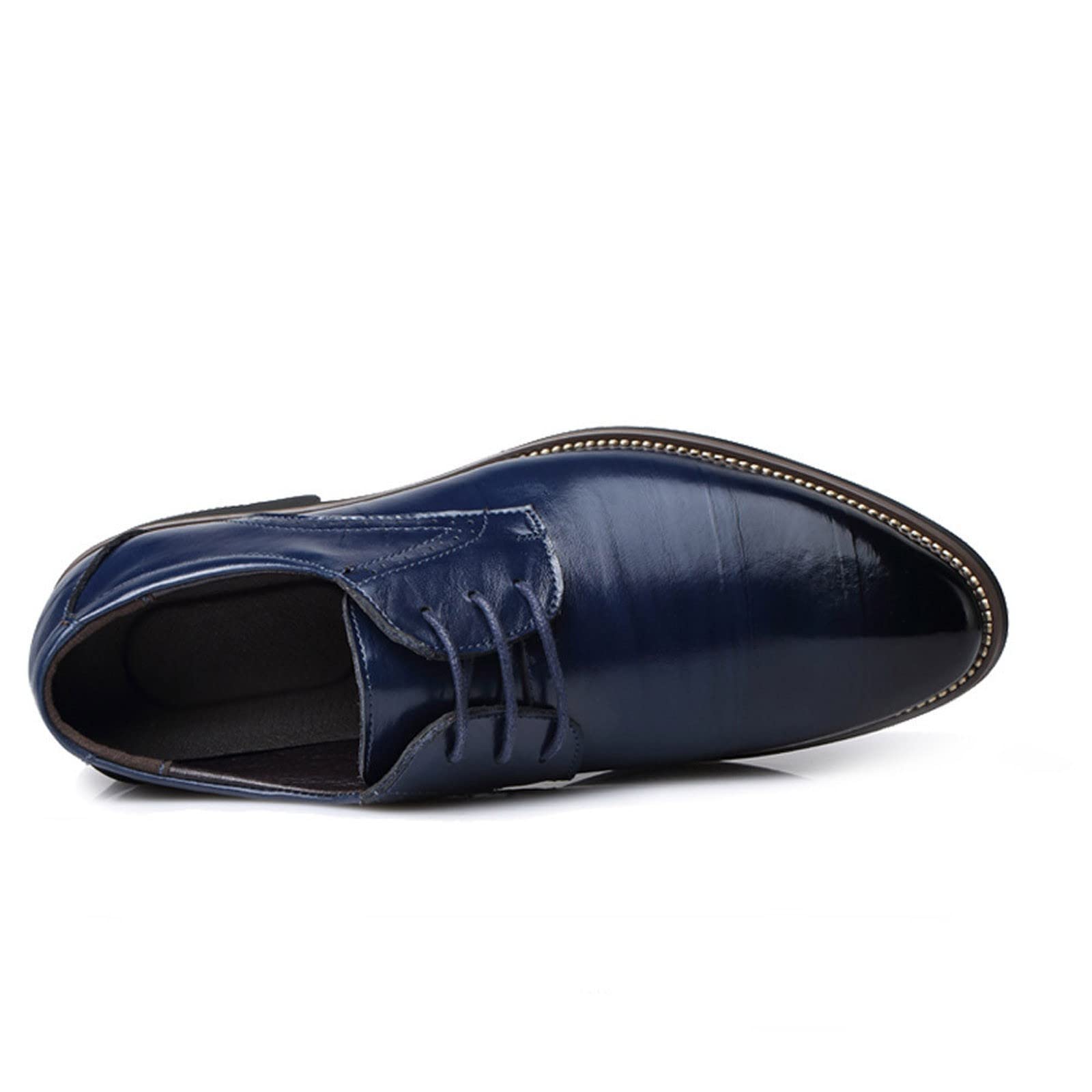 **Men's Genuine Leather Dress Shoes - Wide Width Derby Brogues for Business & Formal Occasions | Comfortable & Stylish Office & Wedding Shoes**